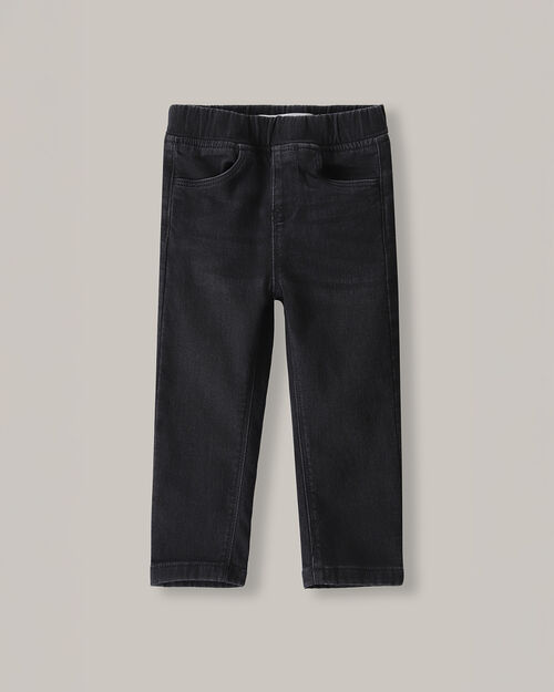 Jeans Slim Pull On Negro